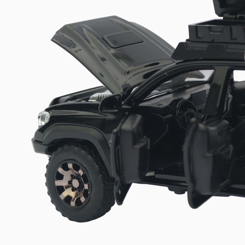 Машинка метал Toyota Tacoma TRD Pro АвтоЕксперт чорна 1:32 звук світло інерція (ТК-9415)