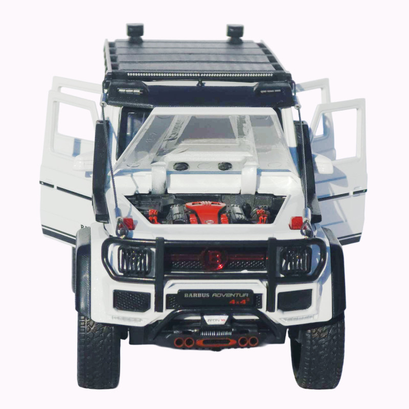Машинка метал Brabus 800 Adventure XLP АвтоЕксперт біла 1:24 звук світло відкриваються двері капот багажник (2814-25)