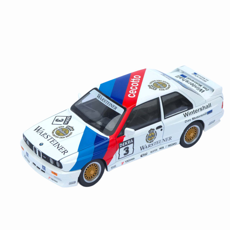 Машинка метал BMW M3 (E30) АвтоЕксперт біла 1:24 світло звук відкр двері капот багажник (1558-25)