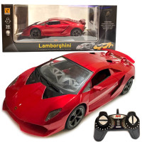 Машина на радиоуправлении Lamborghini Ламборгини красная свет 1:18 аккум 4,8V 23,5*10*7см (866-1822 B)