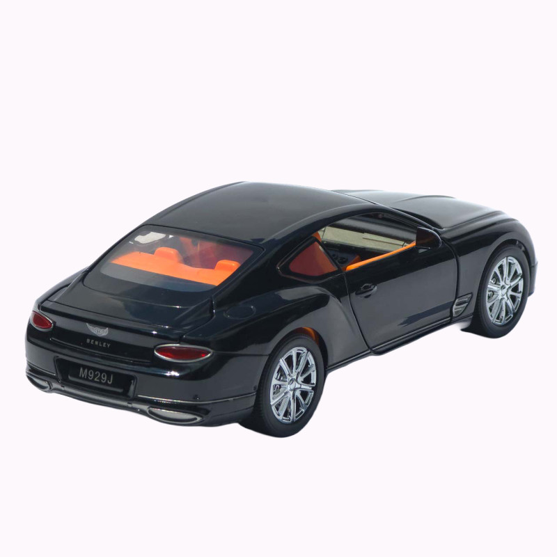 Машинка метал Bentley Continental GT АвтоЕксперт чорна 1:24 звук світло відкр двері капот багажник (RS-93415)