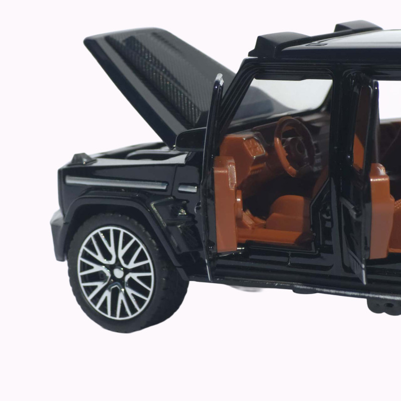 Машинка метал Mercedes-Benz G-Class (Гелендваген) АвтоЕксперт чорна 1:32 звук світло (L-0442-50)