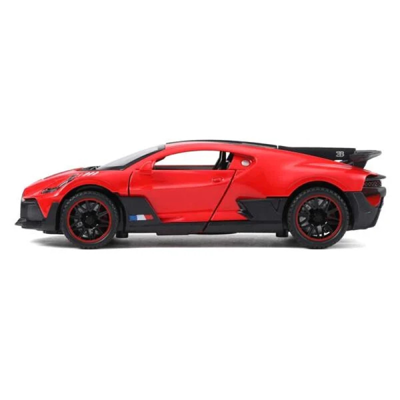 Іграшкова машинка металева Bugatti Divo, Бугатті, червоная, звук, світло, інерція, відкр двері, Автоексперт, 1:32,15*7*5см (32510)