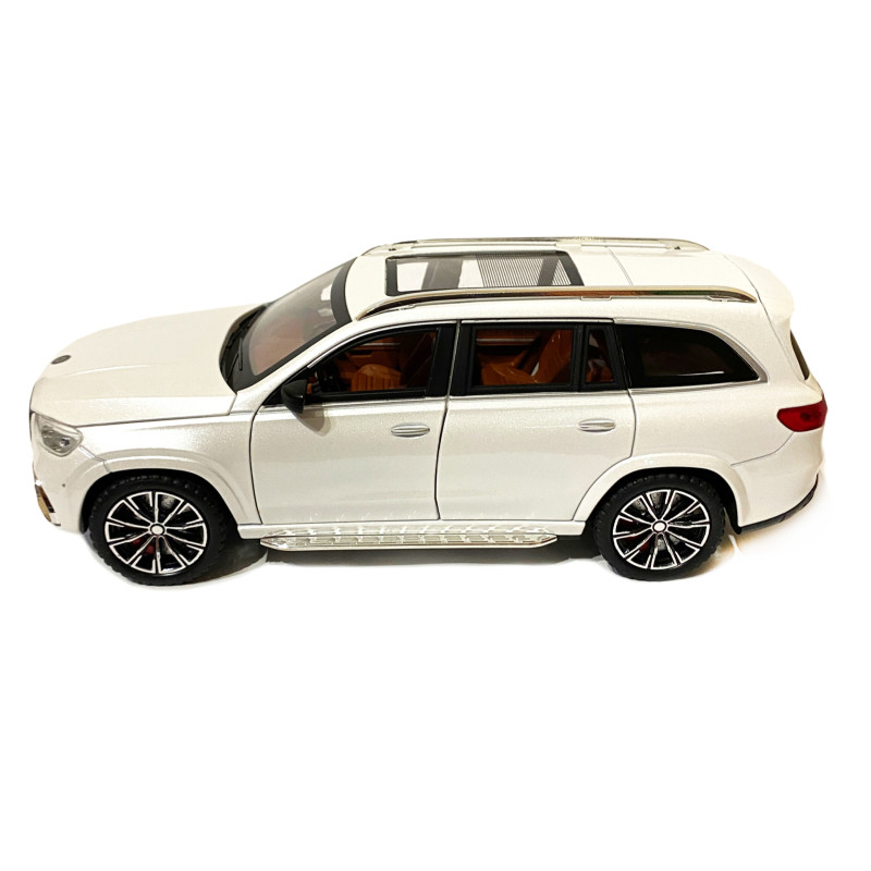 Іграшкова машинка металева Mercedes-Bens GLS63 (Мерседес-Бенц ) «АвтоЕксперт», білий, батар., світ, звук, відкр.двері, інерція, від 3р., 21*9*9 (GT-1076)
