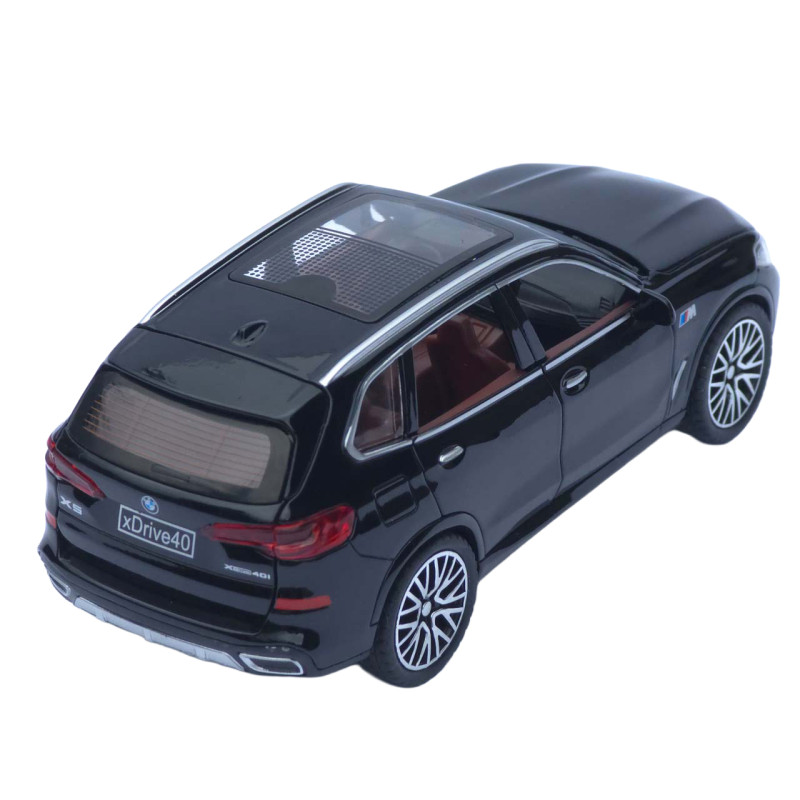 Машинка метал BMW X5 АвтоСвіт чорна 1:32 звук світло інерція 16*7,5*6,5 см (AP-1755)