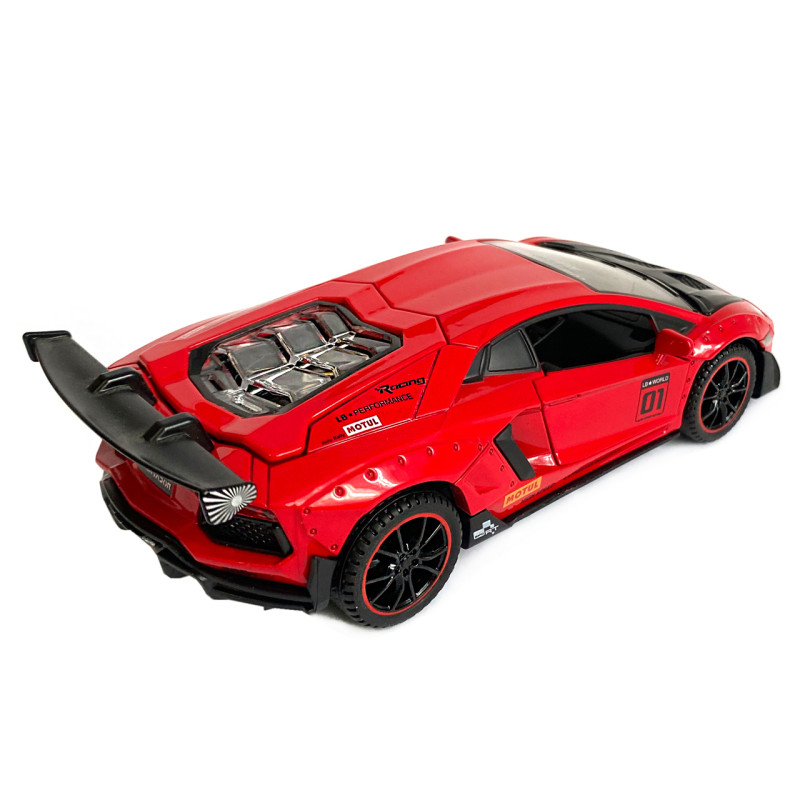 Іграшкова машинка металічна Lamborghini Aventador (Ламборгіні авентадор) "АвтоЕксперт", світло, звук, інерція, 34722
