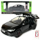 Машинка металева Tesla Model X Electrocar Тесла Модель X Електрокар чорна 1:24 зарядна станція звук світло відч двері капот багажник гум колеса 18*6*8см (AP7712)