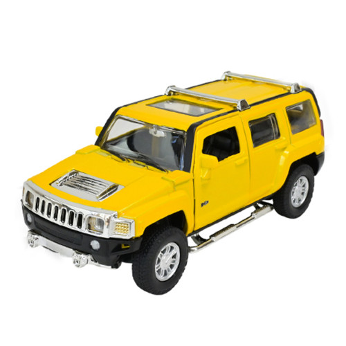 Машина метал Hummer H3 Хамер жовта 1:32 світло звук  14*6*6см (68321)