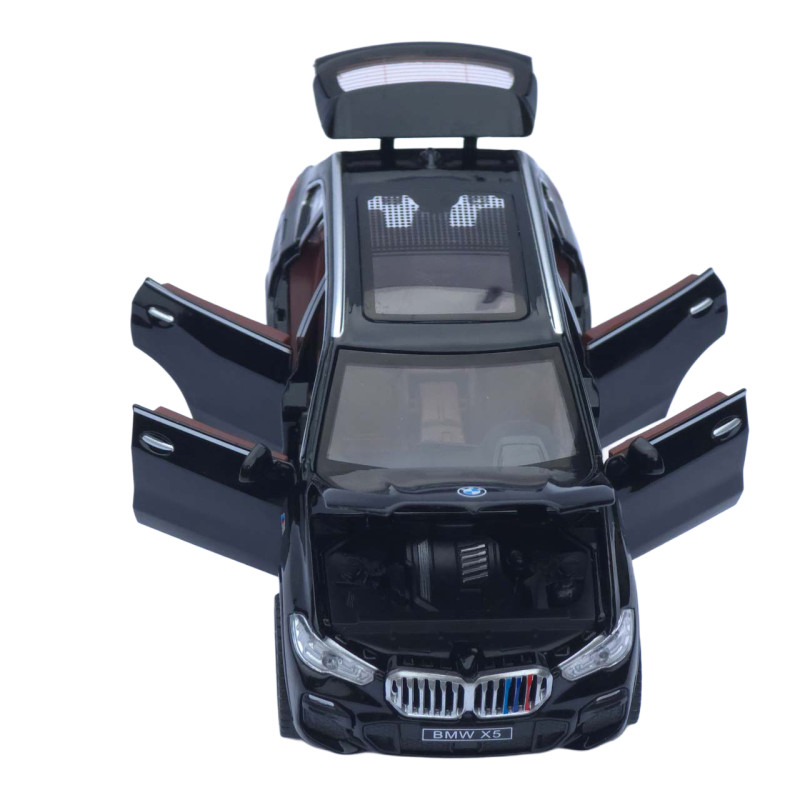 Машинка метал BMW X5 АвтоСвіт чорна 1:32 звук світло інерція 16*7,5*6,5 см (AP-1755)