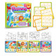 Книжка логічна WToys 10 ст тваринки картки на липучках сортер водна розмальовка маркер 23,5*22*1см (88384)
