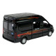 Автобус метал Ford Transit Форд Транзіт чорний 1:35 світло звук відкр двері 17*6*7,5 см (68453)