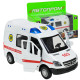 Машинка металева Швидка допомога Автопром звук світло відкр двері 13*5,5*6,5 см (AP7543)