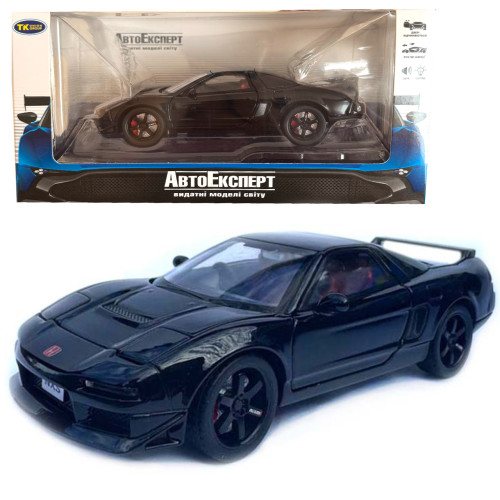 Машинка Honda NSX чорна хонда 1:32 світло звук інерція відч двері баг капот 13,5*5*3,5см (TK-41022)