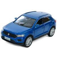 Машина металл Volkswagen T-Roc 2018 синяя 1:37 инерция 11,5*5,5*4,5 см (AS-3115)