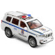 Машинка металева Поліція Toyota Land Cruiser Prado Тойота 1:24 інерція відкр двері баг капот звук світло 21*10*8,5см (41952)