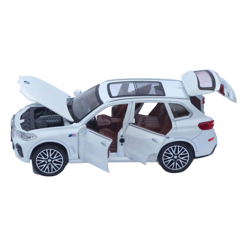 Машинка метал BMW X5 АвтоСвіт біла 1:32 звук світло інерція 16*7,5*6,5 см (AP-1755)