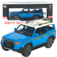 Машинка метал Toyota Land Cruiser Prado АвтоЕксперт блакитна 1:24 звук світло 21*8*8 см (G7605-44)