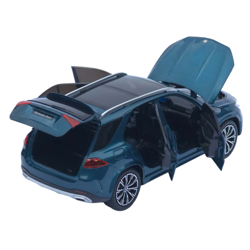 Машинка метал Mercedes-Benz GLE-Class АвтоЕксперт бірюзова 1:24 звук світло інерція 20,5*8,5*7,5 см (G9775-15)