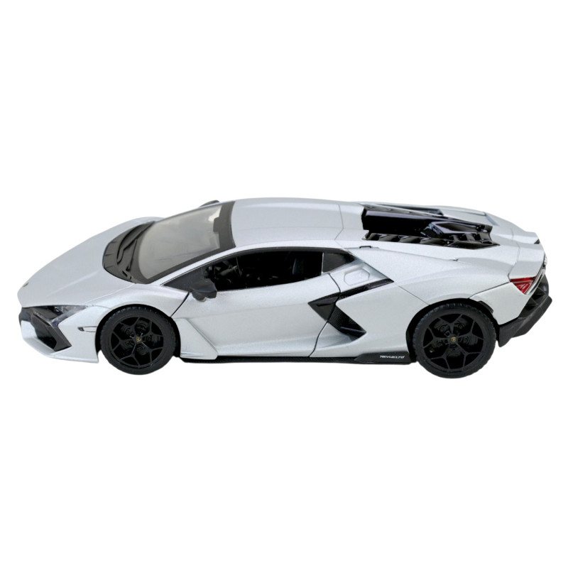 Машинка металева Lamborghini Revuelto Автопром 1:32 срібляста звук світло відкр двері (68737(G))