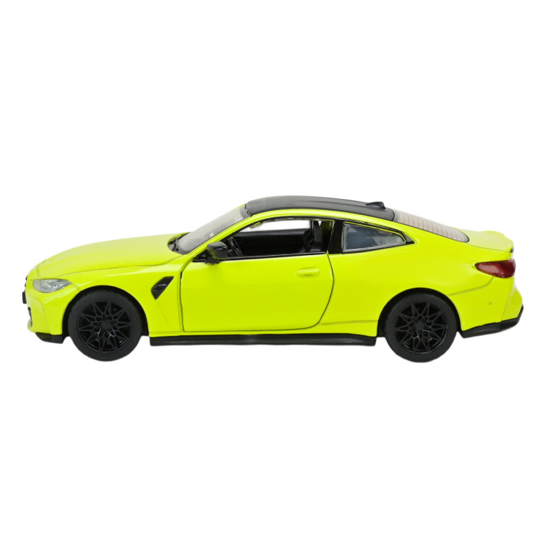 Машинка метал BMW M4 БМВ зелена 1:32 світло звук відкр двері 14*5,5*4 см (68701)