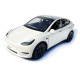 Машинка металева Tesla Model Y Електромобіль Тесла Модель Y біла 1:24 зарядна станція звук світло відч двері капот багажник гум колеса 19*6,5*8,5 см (EL 70333)