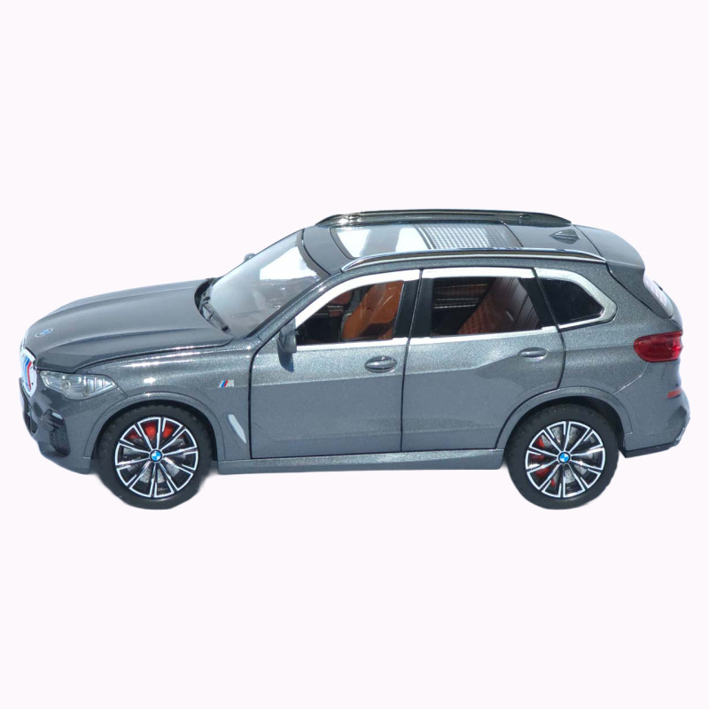 Машинка метал BMW X5 M Sport АвтоСвіт срібляста 1:24 звук світло інерція 20,5*9,5*7,5 см (AP-2012)