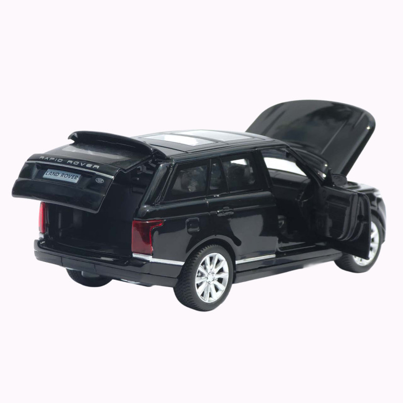 Машинка метал Range Rover Vogue АвтоЕксперт чорна 1:32 звук світло відкриваються двері капот багажник (72655)