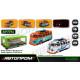 Машинка металева Volkswagen t1 bus Автопром біла 1:24 звук світло 19,5*8,5*5 см (AP7751)