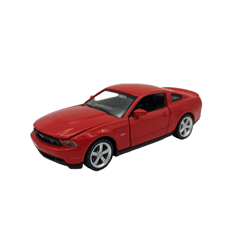 Машинка Металева АВТОПРОМ Ford Mustang GT 1:32 Червона: Інерційна, Зі Звуком, Світлом, Відкривними Дверима, Капот 68307