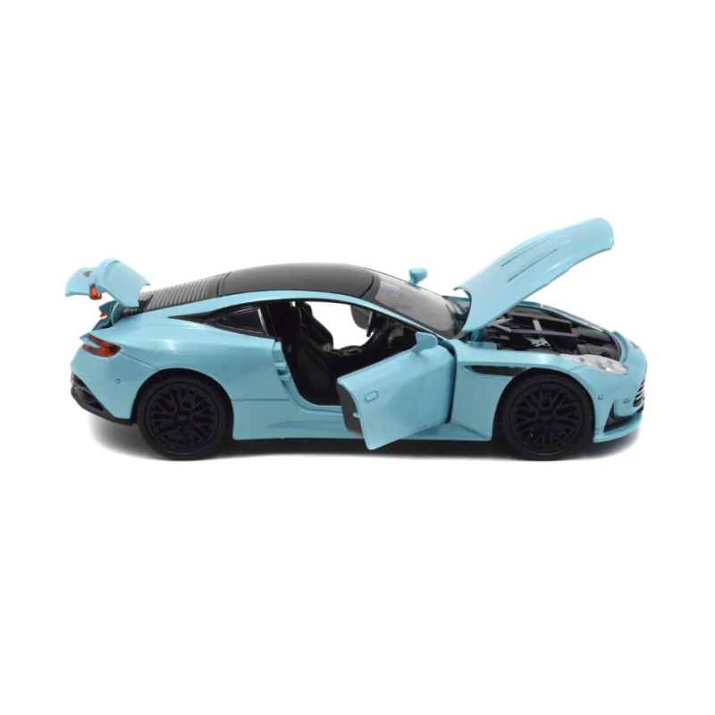 Машинка метал Aston Martin DB12 GT блакитна 1:32 світло звук 15,5*6,5*4см (84112)