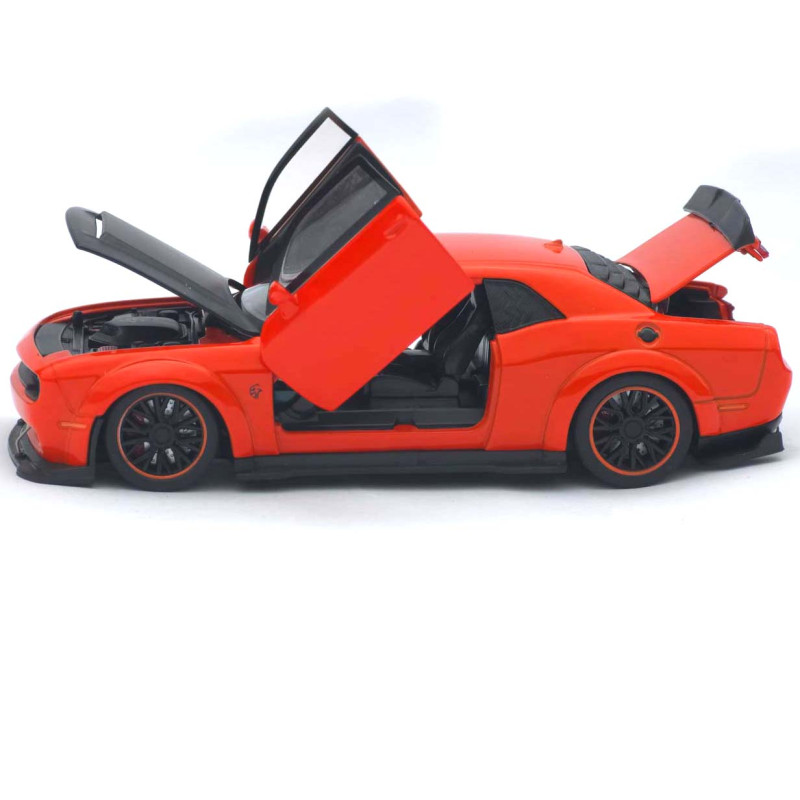 Машинка метал Dodge Challenger SRT Hellcat Redeye червона 1:32 світло звук інерція 15*6,5*4 см (TK-12200)