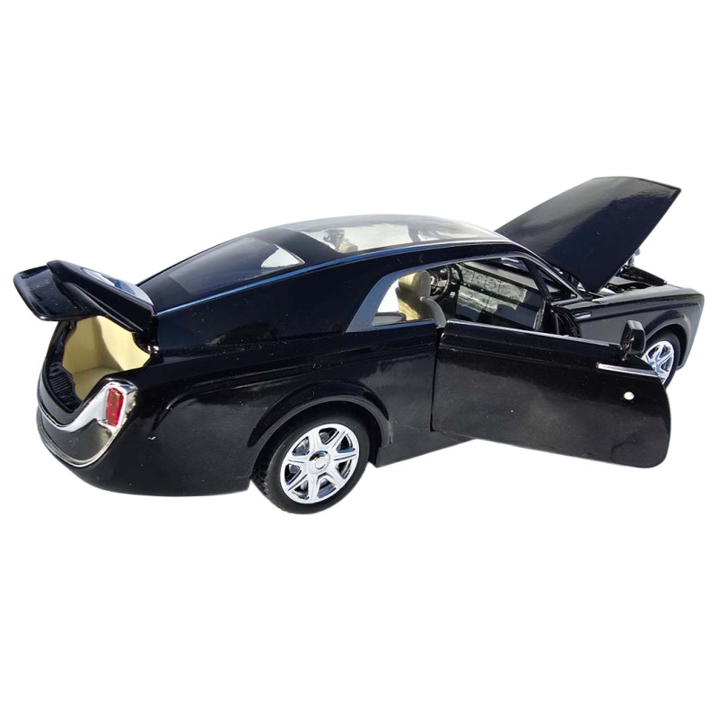 Машинка метал Rolls-Royce Sweptail чорна 1:24 звук світло інерція відкр двері баг капот 20*7*5,5 см (RS-87412)
