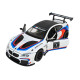 Машинка металева BMW M6 GT3 біла 1:24 світло звук відкр двері капот 20,5*8,5*5,5 см (68255B(A))