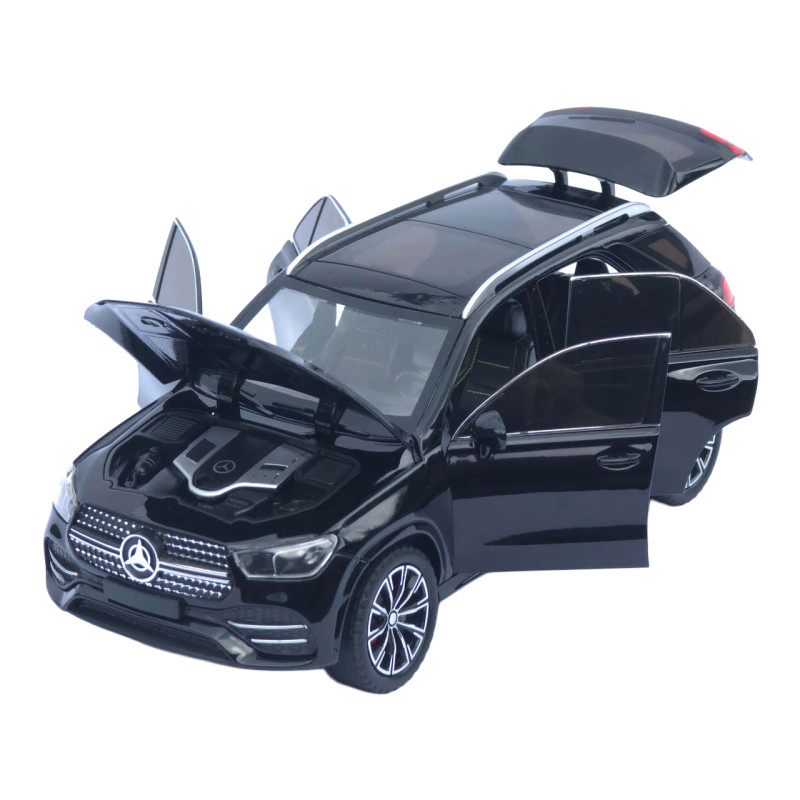 Машинка метал Mercedes-Benz GLE-Class АвтоЕксперт чорна 1:24 звук світло інерція 20,5*8,5*7,5 см (G9775-15)