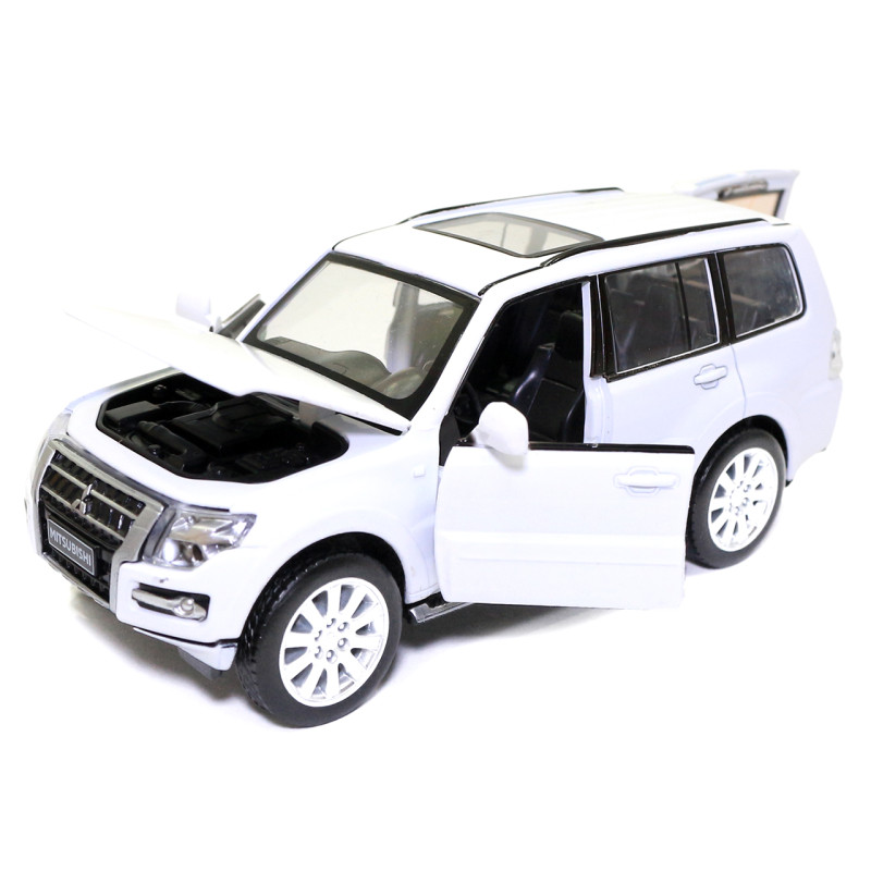 Іграшкова машинка металева «Mitsubishi Pajero 4WD Turbo» Автопром Мітсубісі, білий, 14*5*5 см, (68463)