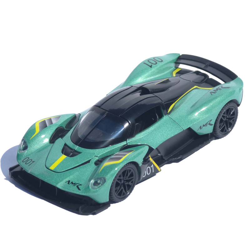 Машинка метал Aston Martin Valkyrie АвтоЕксперт зелена 1:32 звук світло 15*6*4 см (L-0508-85)