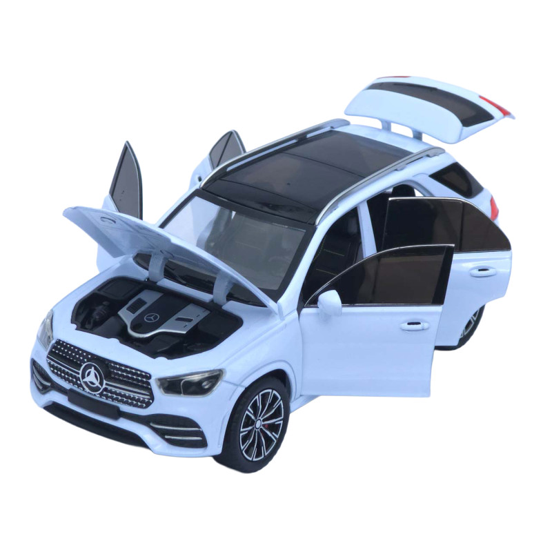 Машинка метал Mercedes-Benz GLE-Class АвтоЕксперт біла 1:24 звук світло інерція 20,5*8,5*7,5 см (G9775-15)