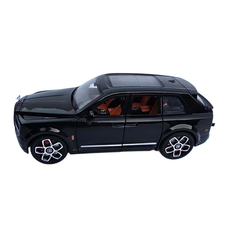 Машинка металева Rolls-Royce Cullinan 1:24 ролс ройс чорний світло звук 22*9*7,5см (RS-81720)