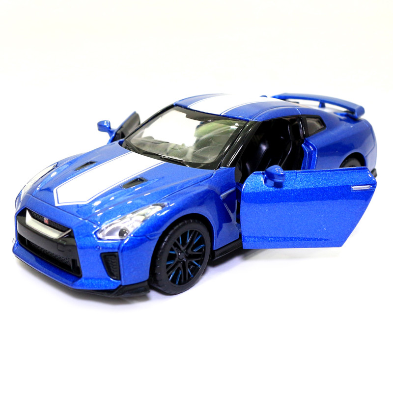 Іграшкова машинка металева «Nissan GT-R 50th Anniversary Edition» Автопром Ніссан ГТ-Р, синій, 14*4*5 см, (68469)