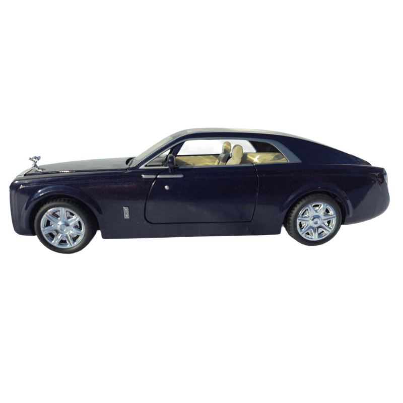 Машинка метал Rolls-Royce Sweptail синя 1:24 звук світло інерція відкр двері баг капот 20*7*5,5 см (RS-87412)
