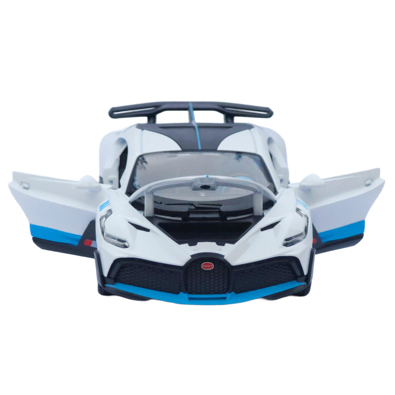 Машинка метал Bugatti Divo АвтоСвіт біла 1:22 світло звук інерція 20*10*5,5 см (AP-1978)