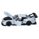 Машинка металева Ford Mustang GT3 біла 1:24 світло звук відкр двері капот 20,5*8,5*5 см (661293)