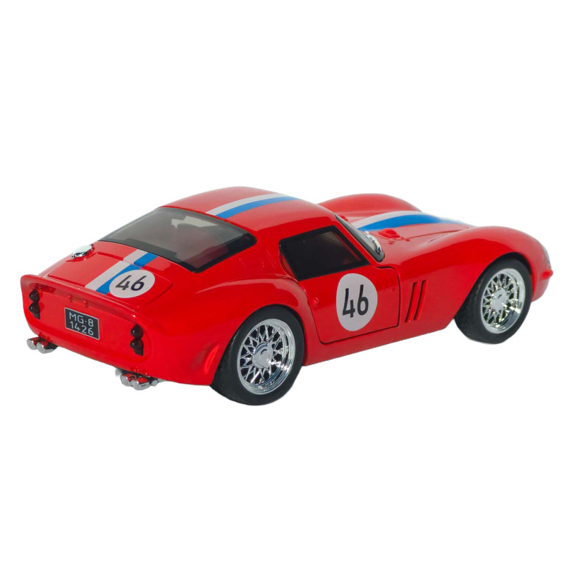 Машинка метал Ferrari 250 GTO червона 1:32 світло звук інерція відч двері капот багажник (TK-42580)