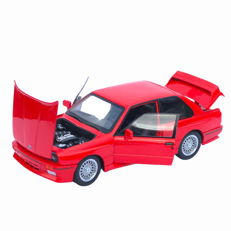 Машинка метал BMW M3 (E30) АвтоЕксперт червона 1:24 світло звук відкр двері капот багажник (1273-27)