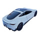 Машинка матал Tesla Roadster Тесла біла електро зарядка 1:24 звук світло 17*6,5*4,5см (RS-03612)