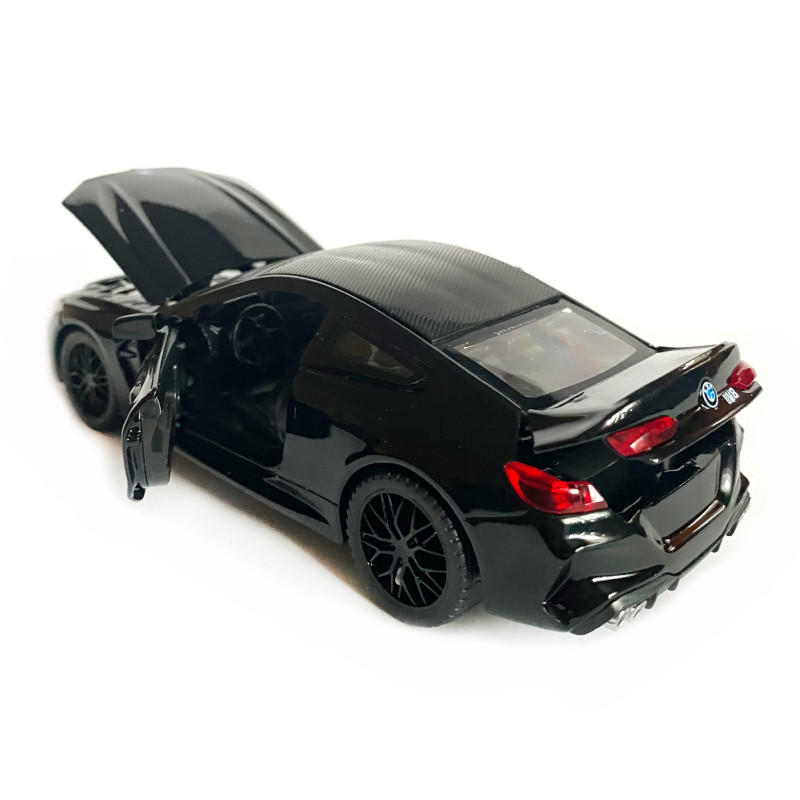 Іграшкова машинка металева BMW M8 Competition Coupe, БМВ, чорна, звук, світло, інерція, откр двері, багажник, капот, Автоексперт, 1:32, 15*7*5см (ТК-12340/42212)