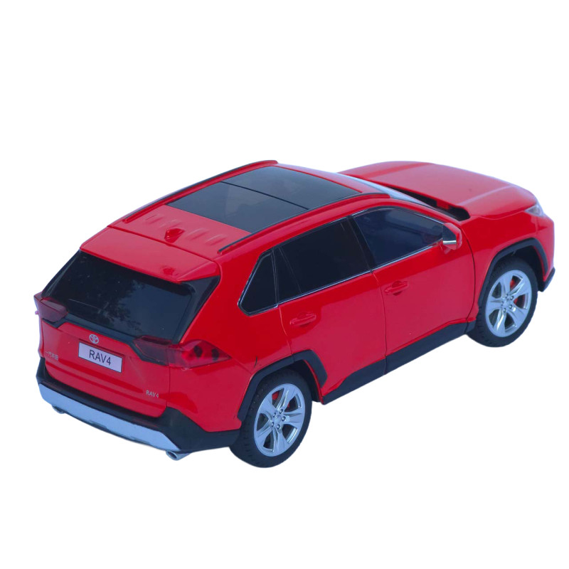 Машинка метал Toyota RAV4 АвтоСвіт червона 1:24 світло звук інерція 20*9,5*7,5 см (АР-2008)
