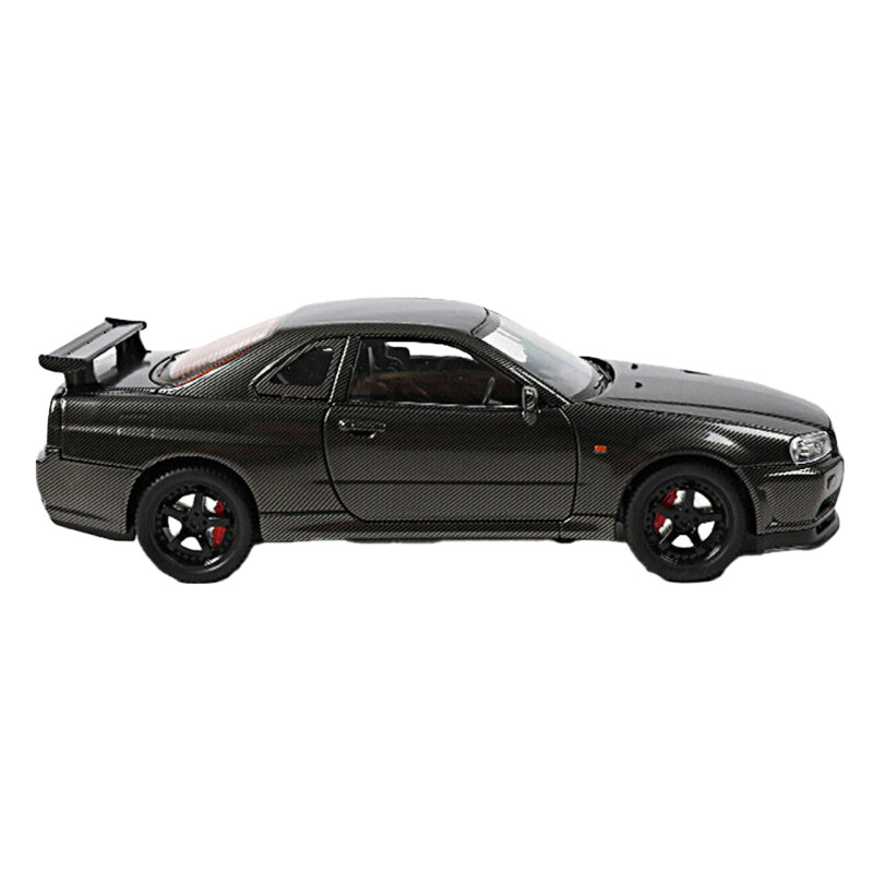 Машинка метал Nissan Skyline GT-R АвтоЕксперт карбон 1:24 звук світло інерція 21*8*6,5 см (G8317-48)