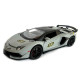 Машинка металева Lamborghini Aventador SVJ63 ламборгіні 1:24 сіра звук світло відкр двері баг капот 21*6*9см (13115)