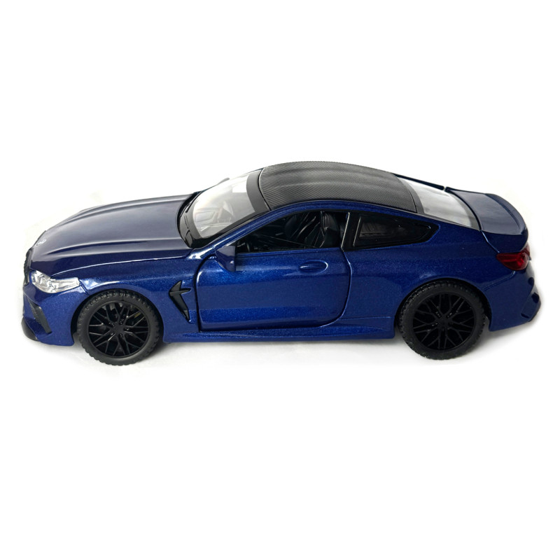 Іграшкова машинка металева BMW M8 Competition Coupe БМВ синя звук світло інерція відкр двері багажник капот Автосвіт 1:32, 14,9*4,9*5,9см (AP-2079)